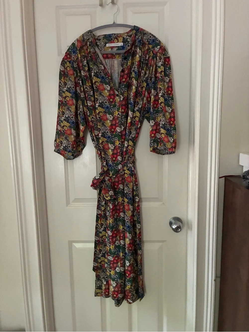 Rebecca Minkoff - Floral Tie-Waist Midi Dress - Multicolor